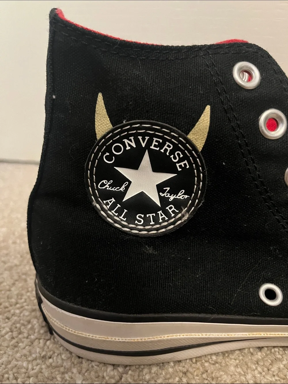 AC/DC Converse Black High-Top Sneakers - Picture 6 of 6